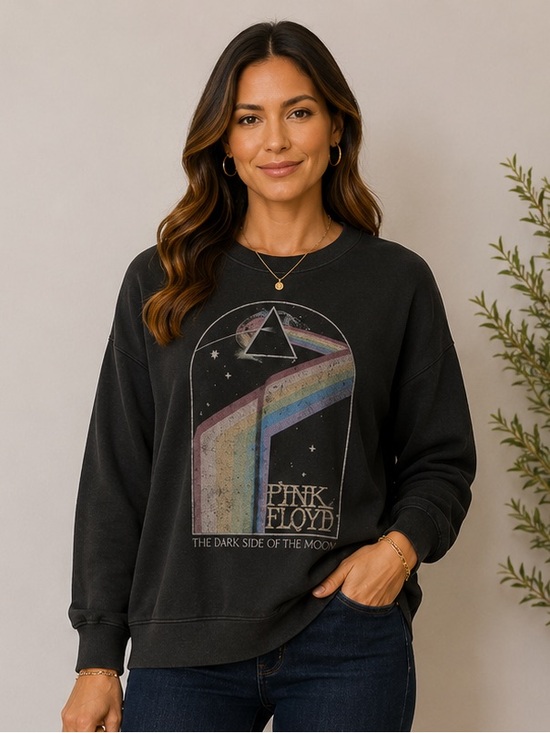 Pink Floyd Tops - Pink Floyd Dark Side Of The Moon Graphic Sweatshirt Size 3XL